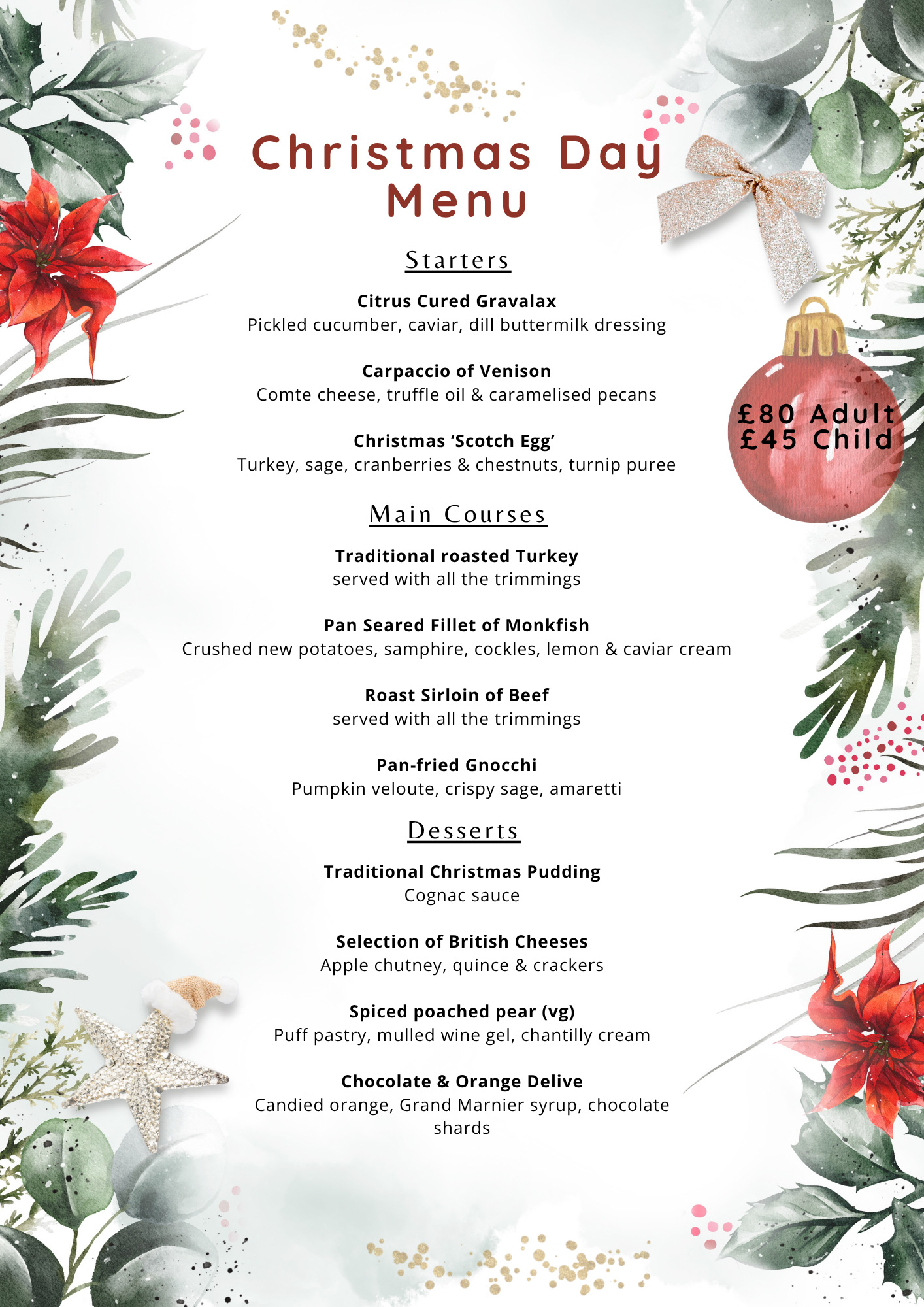 Festive Menu