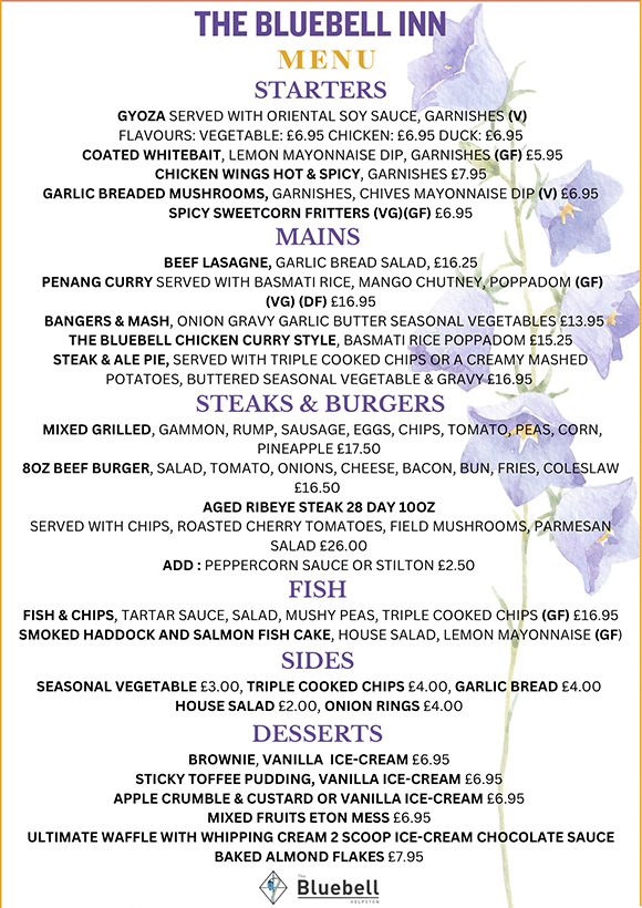 The Bluebell at Helpston | Good food