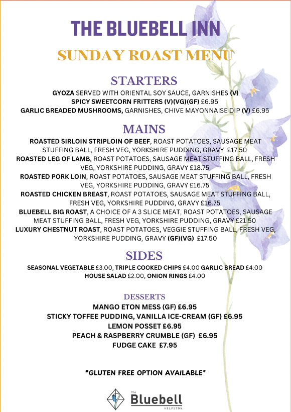 The Bluebell at Helpston | Good food