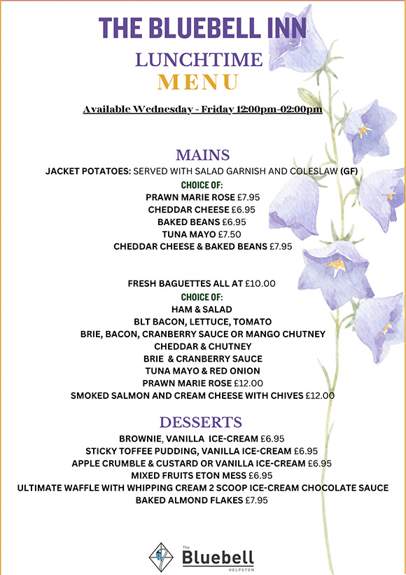 The Bluebell at Helpston | Good food